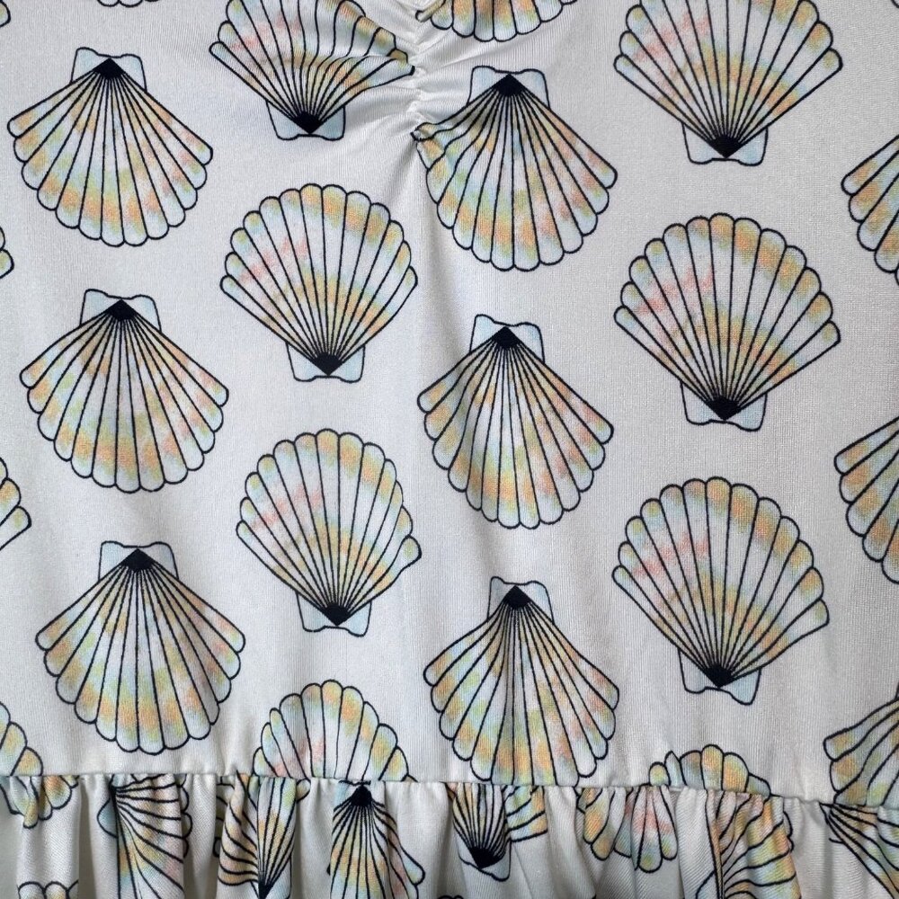 Dotdotsmile Dress Size 3/4 Sea Shell Print New Without Tags - Picture 4 of 7
